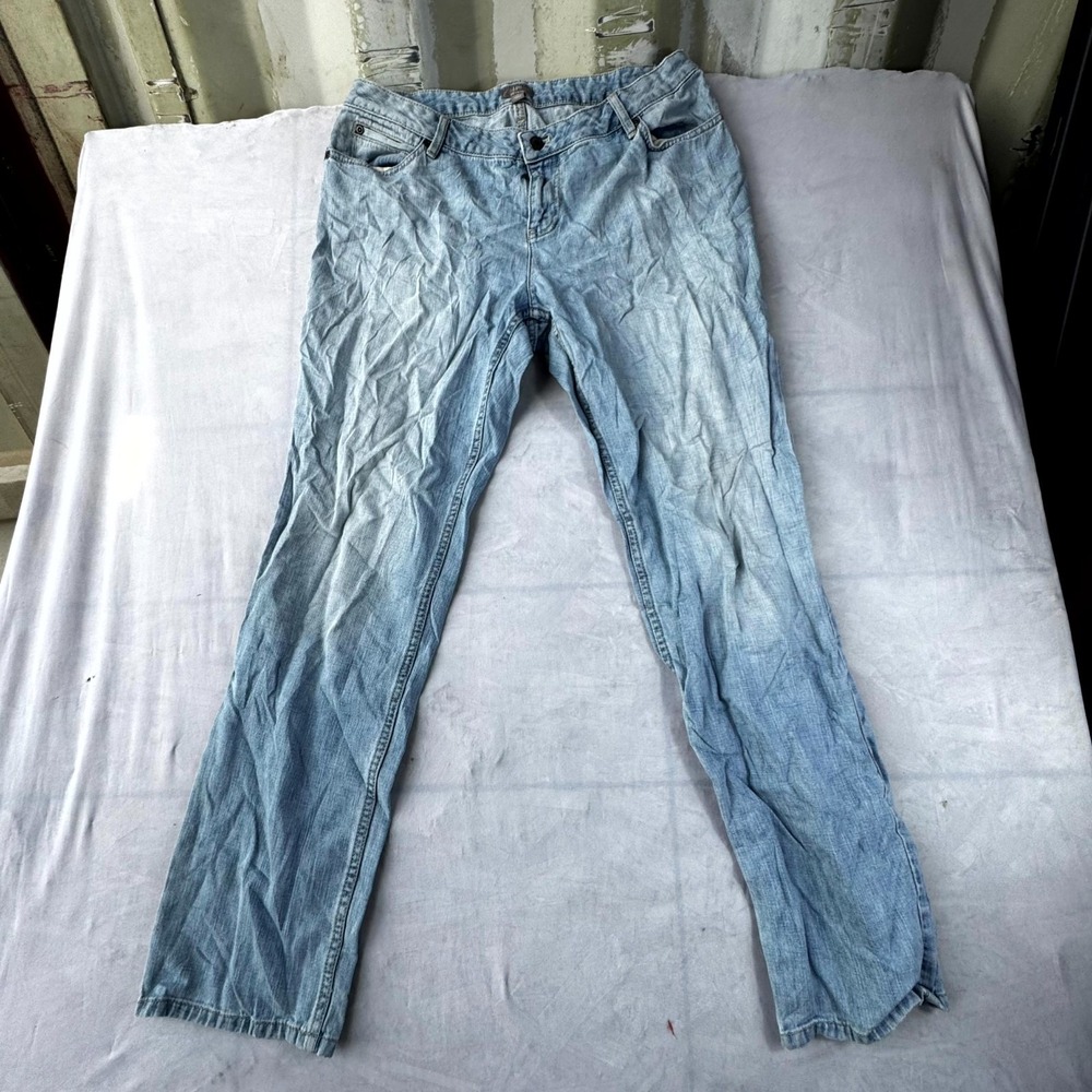 J.Jill Boyfriend Jeans Womens 12 Blue Denim Light Wash Pockets Everyday Wear